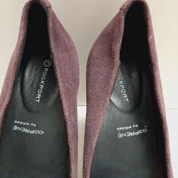 ROCKPORT Adiprene Platform Pumps High Heels Purple Suede Leather Sz 8.5 | Eur 39 - Picture 11 of 16